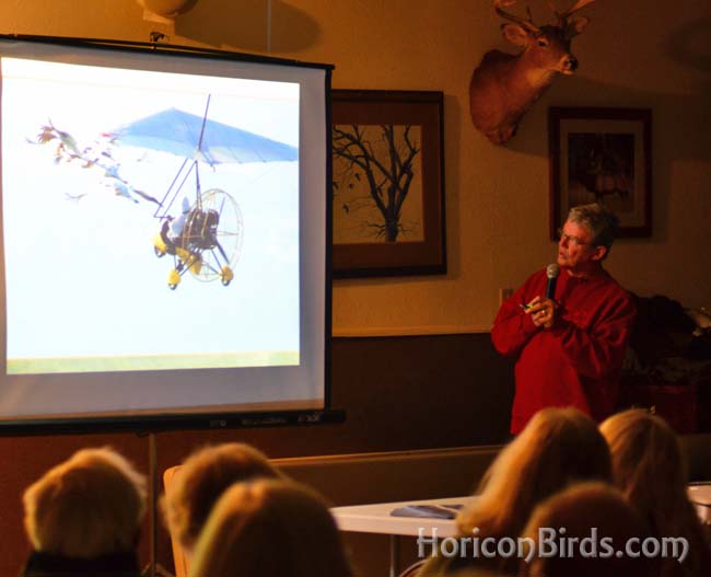 Joe Duff of Operation Migration, photo by Pam Rotella